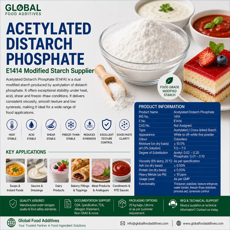 Acetylated Distarch Phosphate food additive food additive ingredient illustration