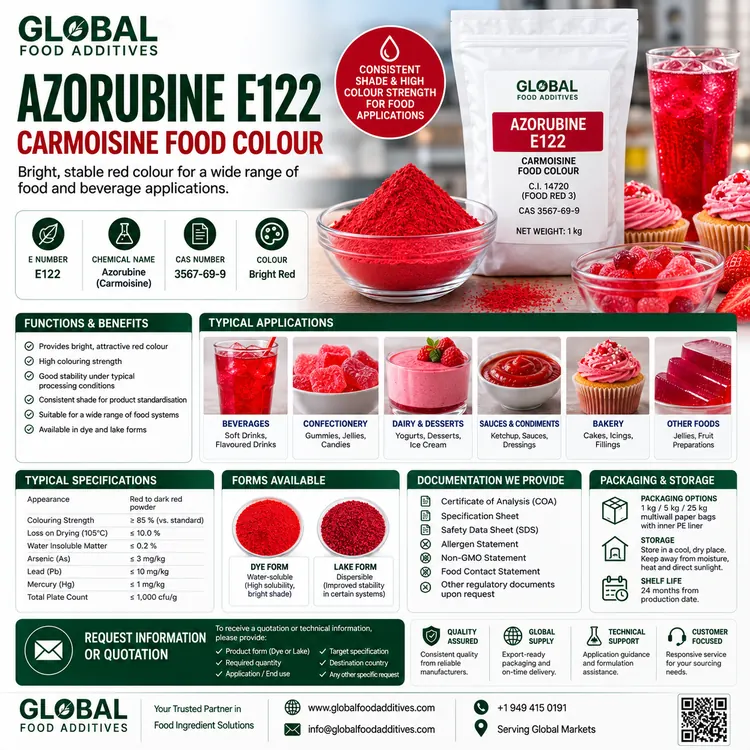 Azorubine food additive food additive ingredient illustration