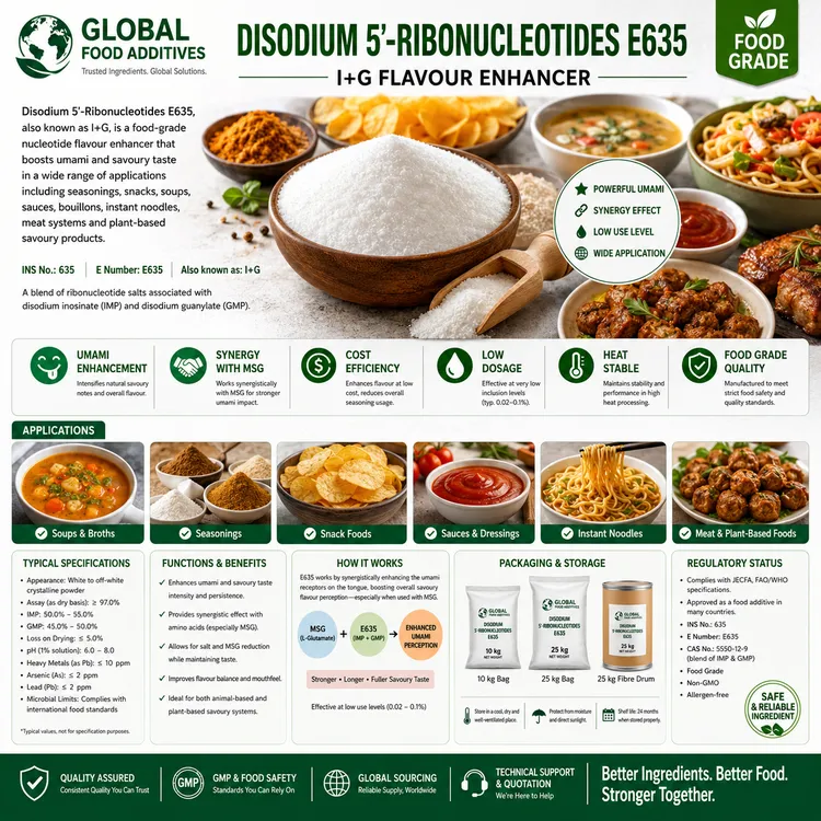 Disodium 5'-Ribonucleotides food additive food additive ingredient illustration