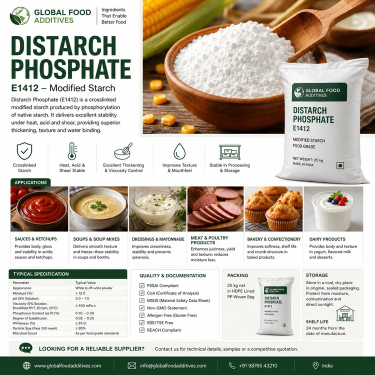 Distarch Phosphate food additive food additive ingredient illustration