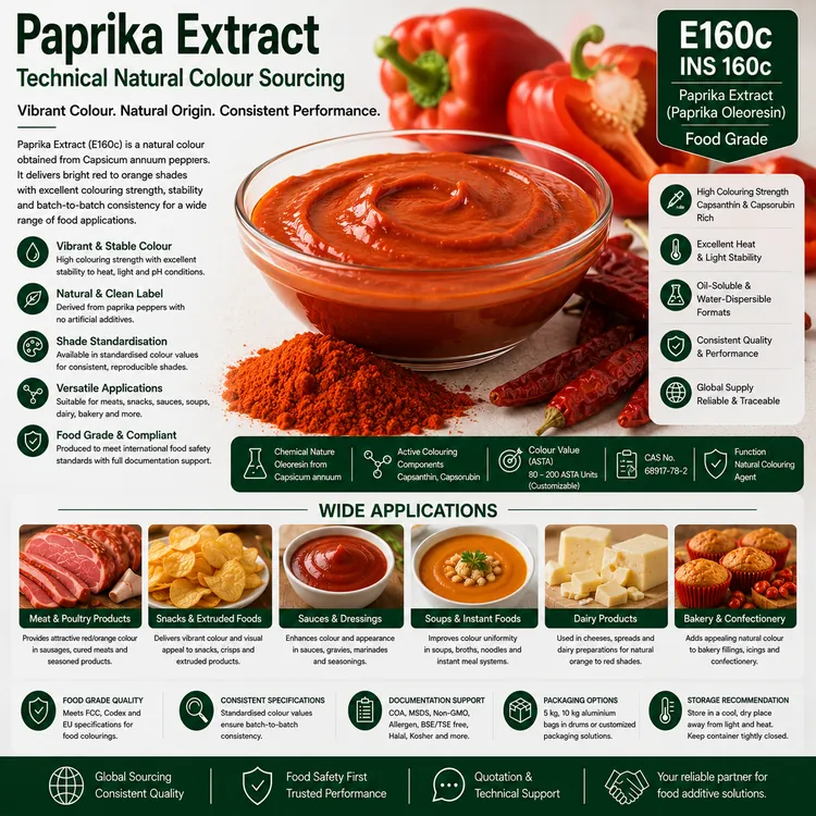 Paprika Extract food additive food additive ingredient illustration