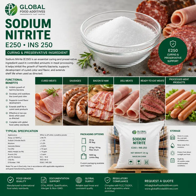 Sodium Nitrite food additive food additive ingredient illustration
