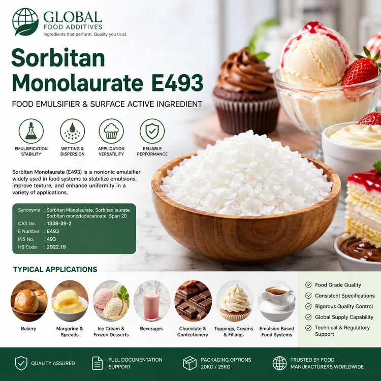 Sorbitan Monolaurate food additive food additive ingredient illustration