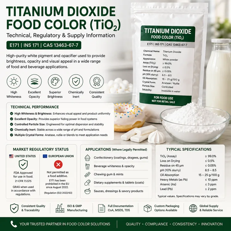 Titanium Dioxide fine white inorganic pigment powder